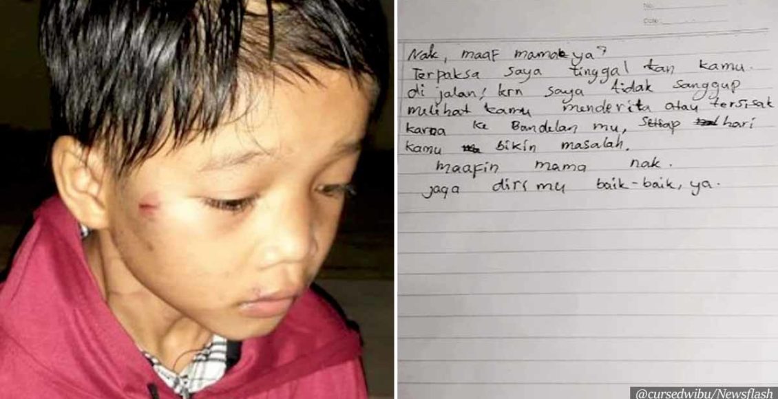 Child, 8, abandoned at gas station clutching note saying he is 'too naughty'