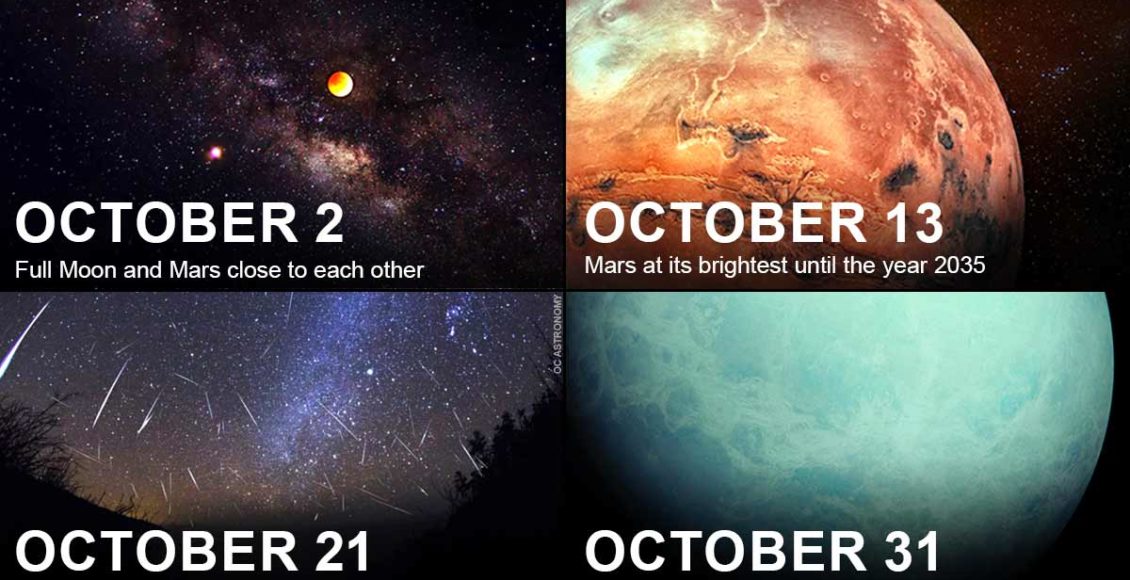 Don't Miss these 4 awesome cosmic events in October!