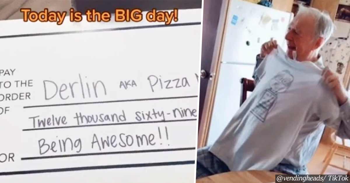 Emotional moment when 89-year-old pizza delivery driver gets a $12,000 tip