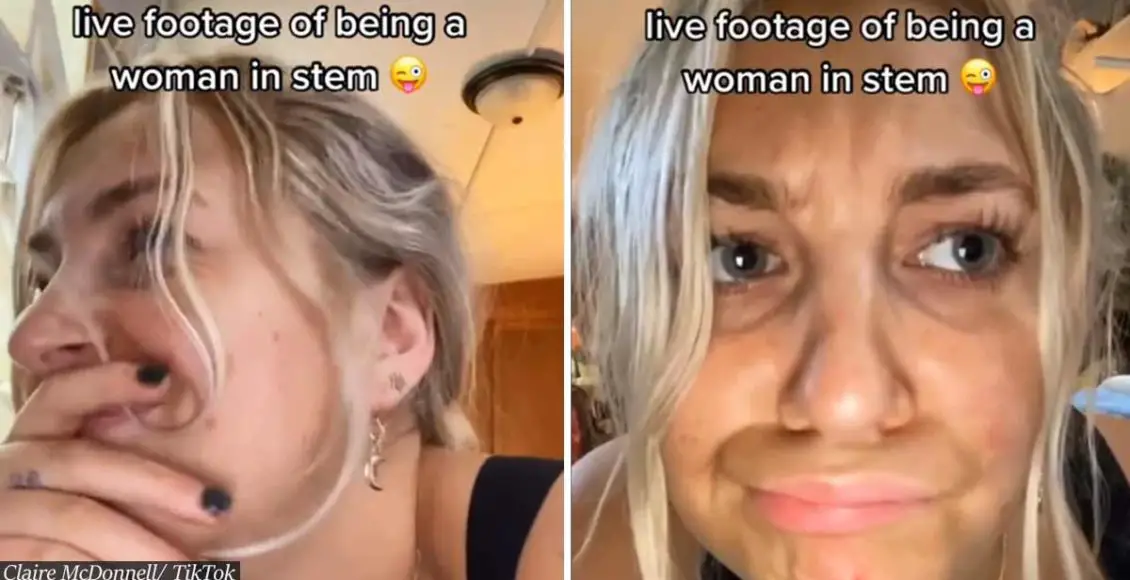 Female college student, 22, showed how her male classmates repeatedly interrupt her in a viral video