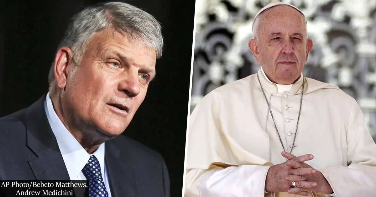 Franklin Graham Furious After Pope Francis Backs Same-Sex Civil Unions - It Would Mean Jesus ‘Died For Nothing’