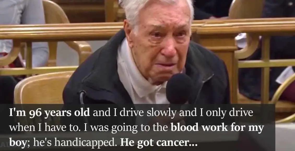 Judge dismisses speeding ticket of 96-year-old who was driving his cancer-stricken son to the doctor