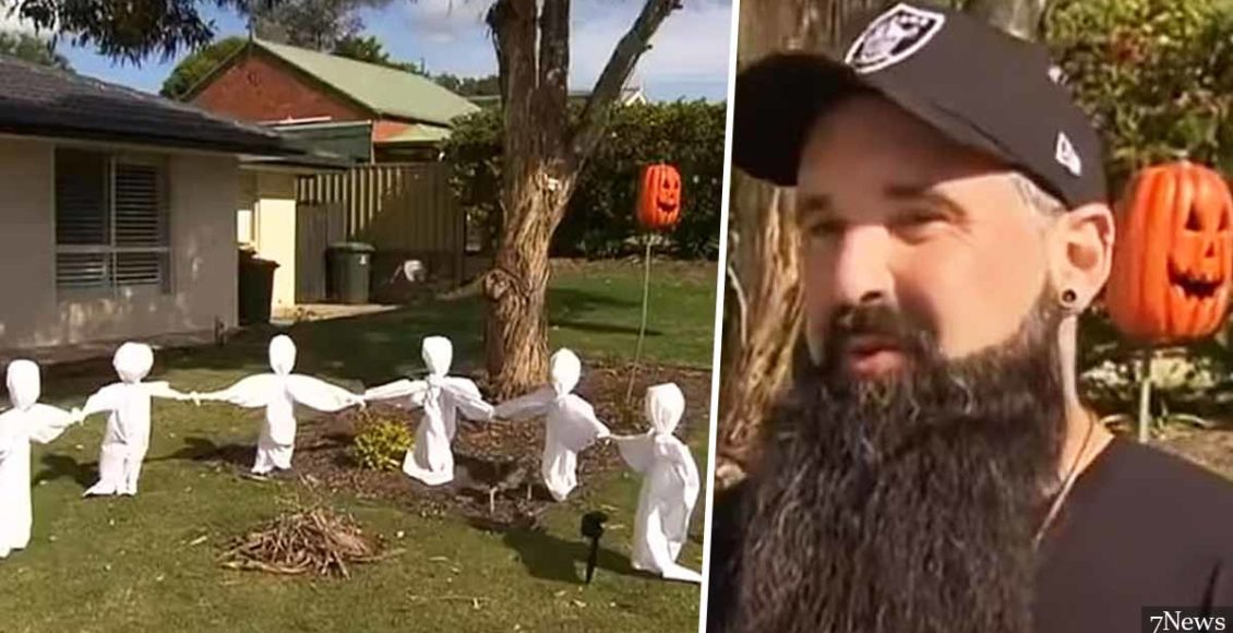 Neighbours call cops over front yard Halloween display that looks like a 'KKK lynching'