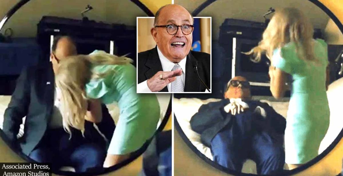 Giuliani caught with 'Borat's daughter' with hand down his pants