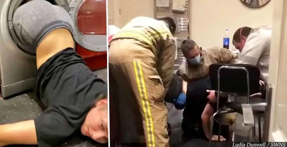 Students call firefighters to rescue drunk housemate stuck in dryer