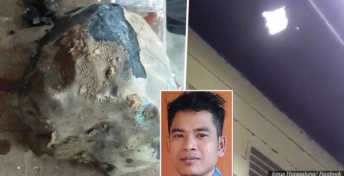 £1.4m meteorite crashes through Indonesian man's roof makes him INSTANT millionaire