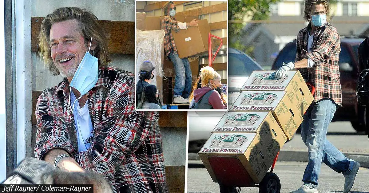Brad Pitt Was Seen Delivering Food To Struggling People In Los Angeles