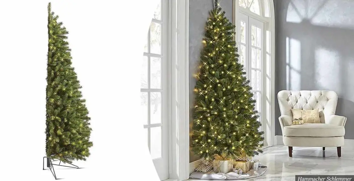 If you hate decorating the back of your Christmas tree, you can now buy HALF A TREE instead
