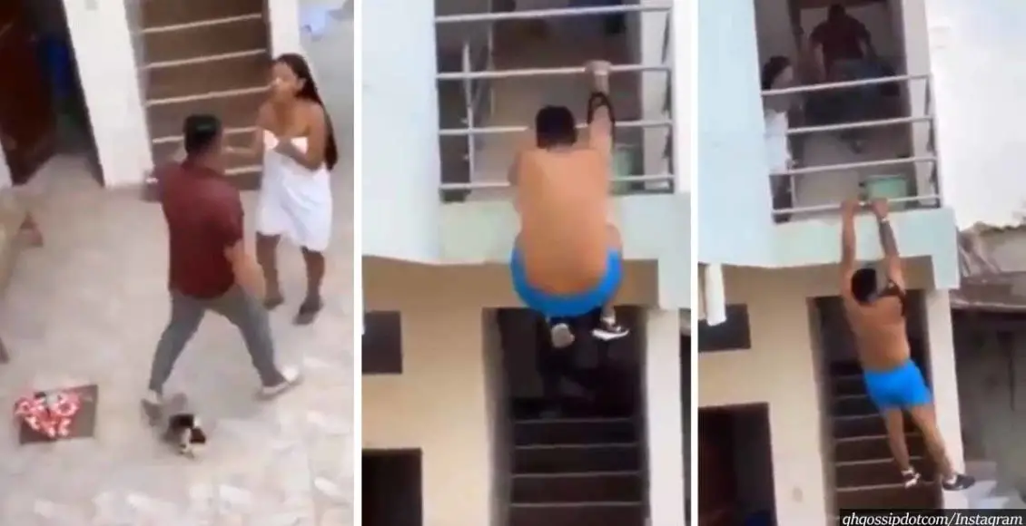 Man Caught On Video As He Jumps From Building After Being Caught Banging Another Guy’s Girlfriend Goes Viral