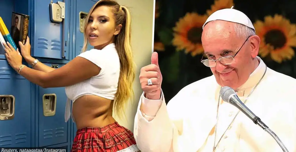 Pope Francis caught liking a bikini model's photo on Instagram