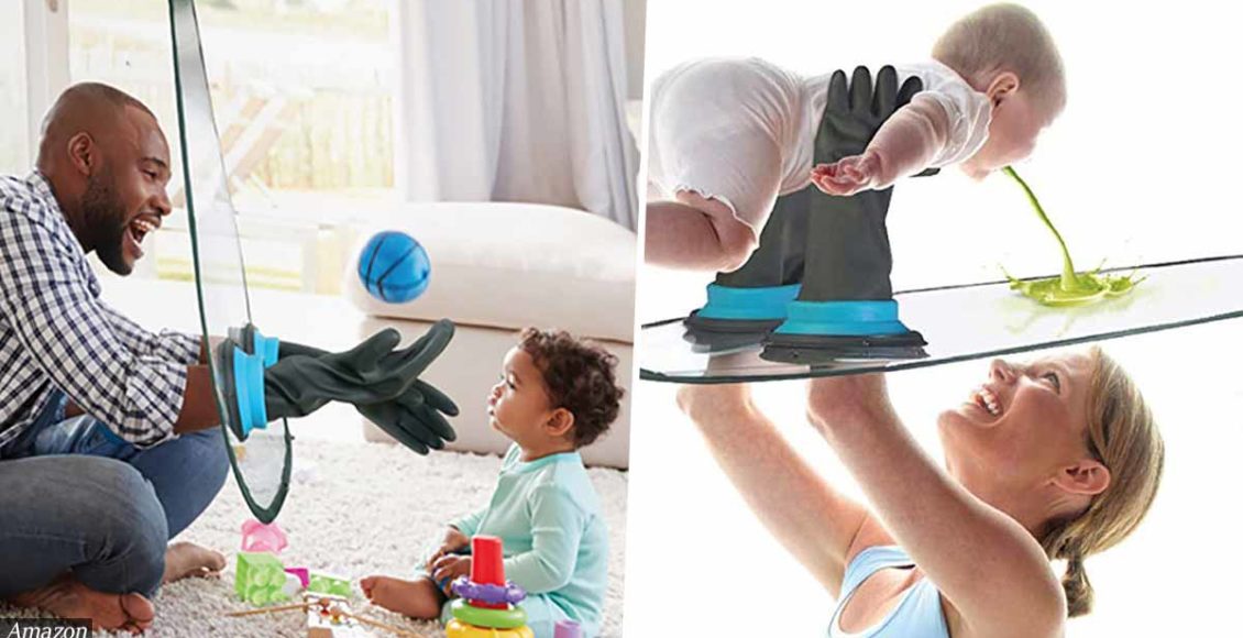 The ‘Baby Shield’ Protects You From The Mess Your Baby Creates