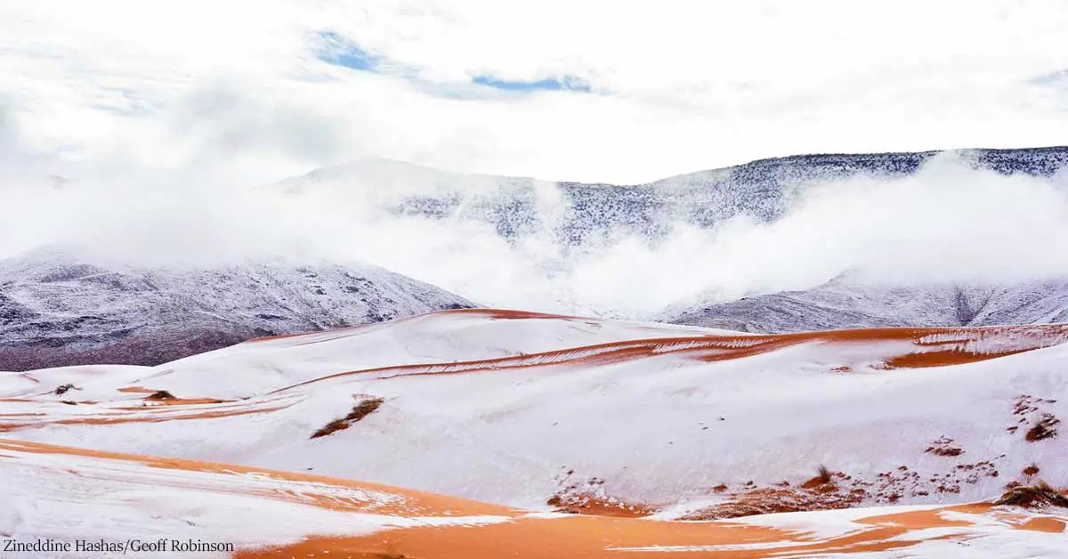 SNOW IN SAHARA DESERT Has Been Captured In Series Of Breathtaking Photos