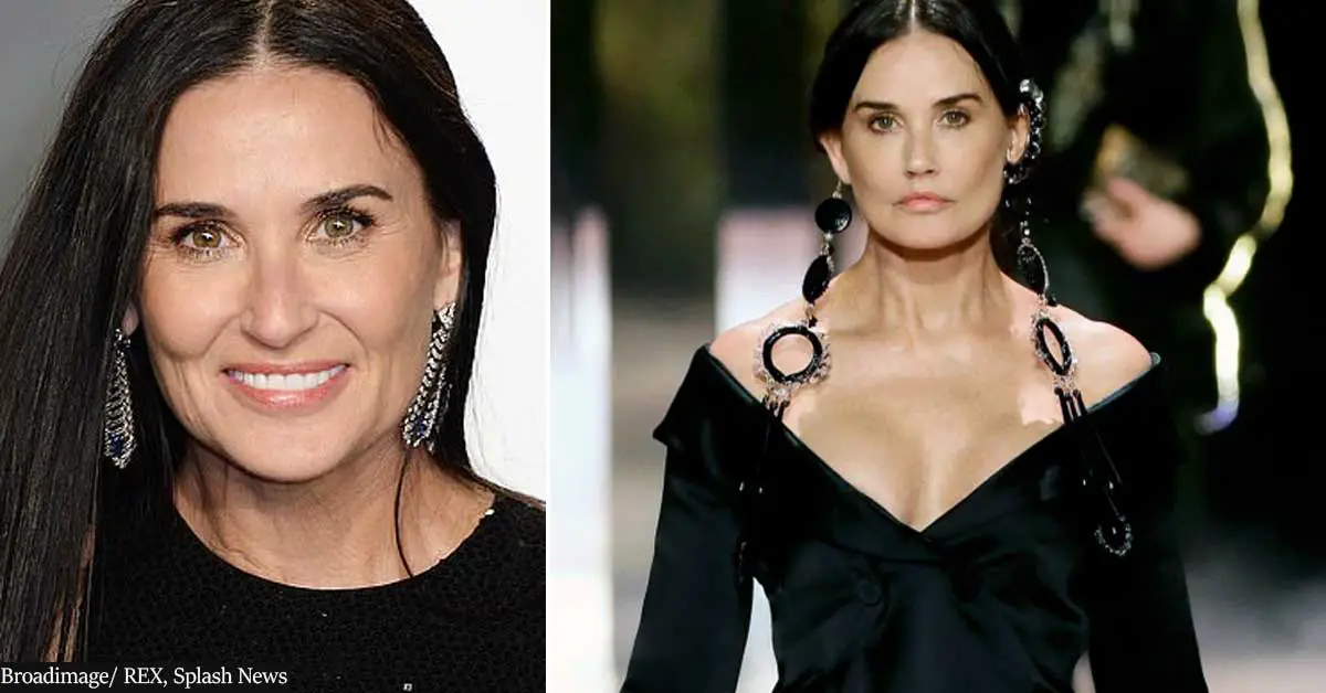 Demi Moore's appearance on the Fendi runway sparks plastic surgery rumors