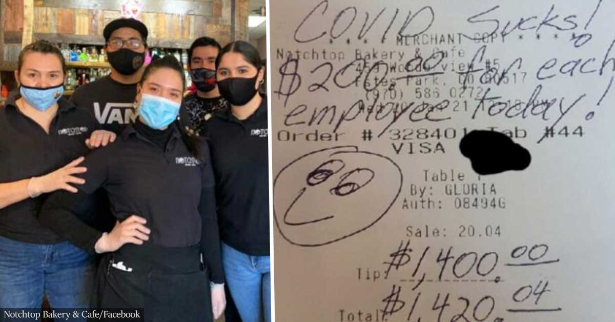 Generous Customer Leaves Every Employee At Café $200 Tip Because ‘COVID Sucks’