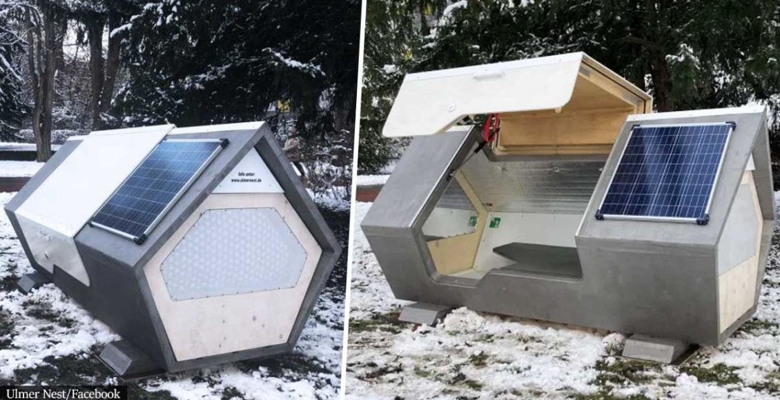German Town Installs Sleeping Pods To Protect The Homeless From The Cold At Night