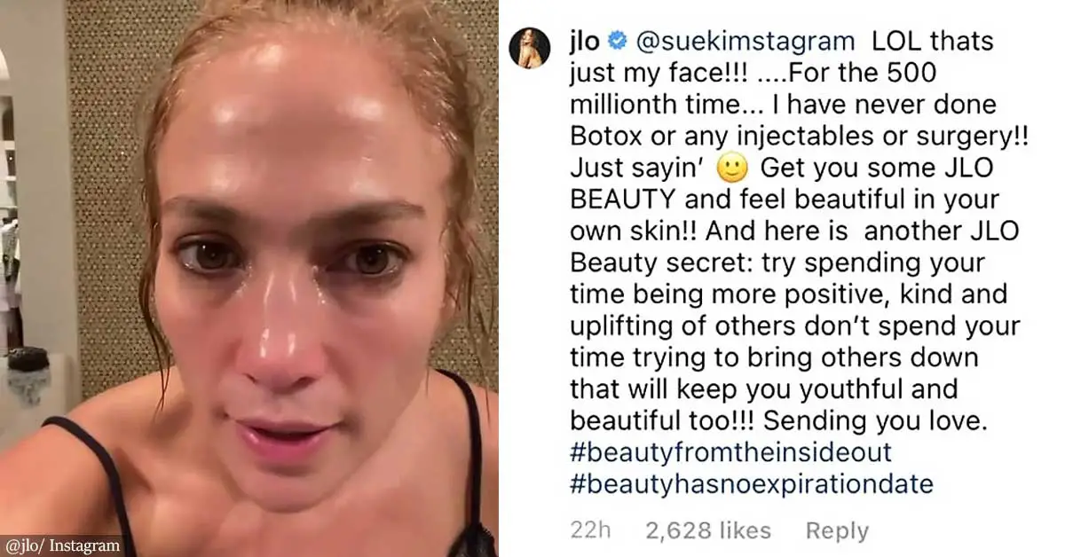 Jennifer Lopez Claps Back At Troll Accusing Her Of Having ‘tons Of