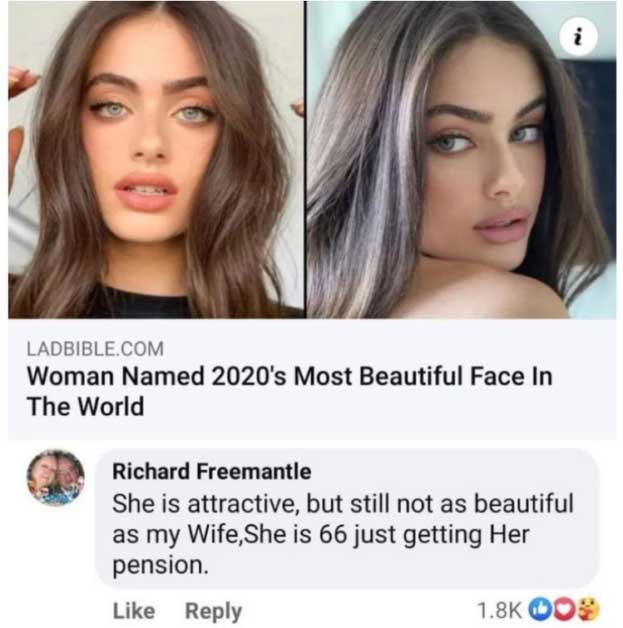 Man Declares That His 66 Year Old Wife Is Better Looking Than Model 19 Crowned ‘most Beautiful 7431