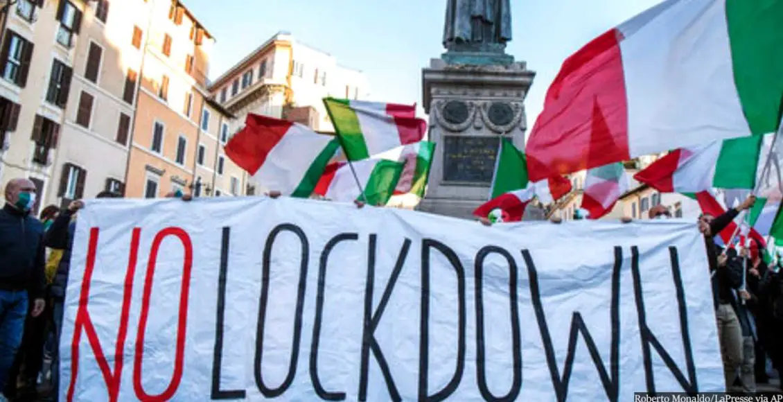 Media Blackout: Tens of Thousands of Italian Bars & Restaurants Defy COVID Closures