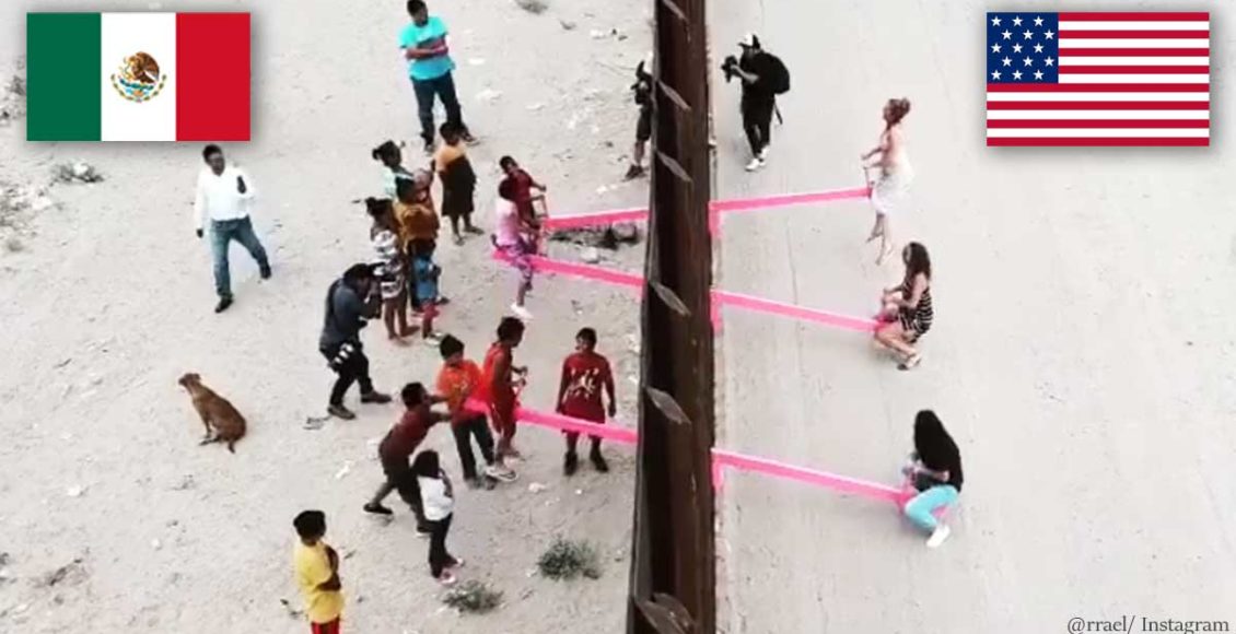 Pink Seesaws installed into the US-Mexico border win Design Of The Year 2020