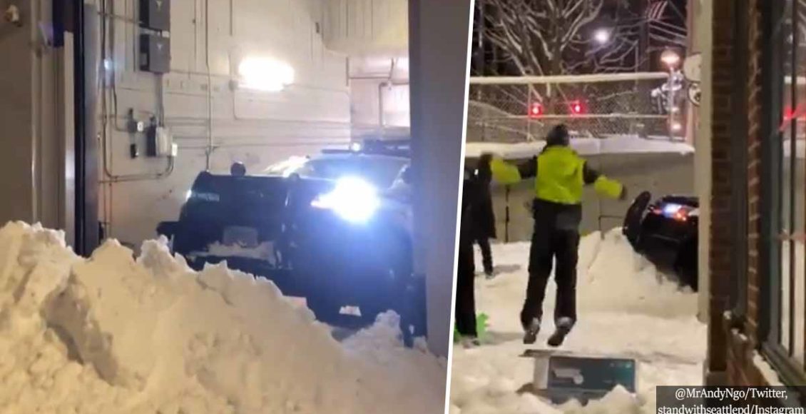 Antifa Blocks Seattle Police From Responding To Emergencies With Snow Barrier
