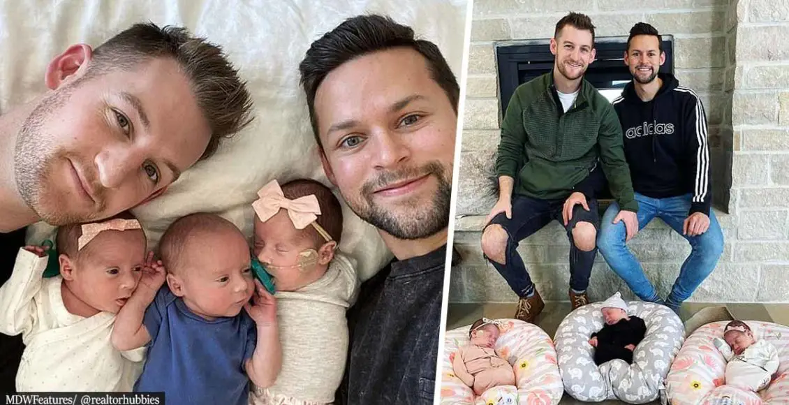 Gay couple, who tried to 'pray away the gay' while being raised as Mormons, welcome triplets