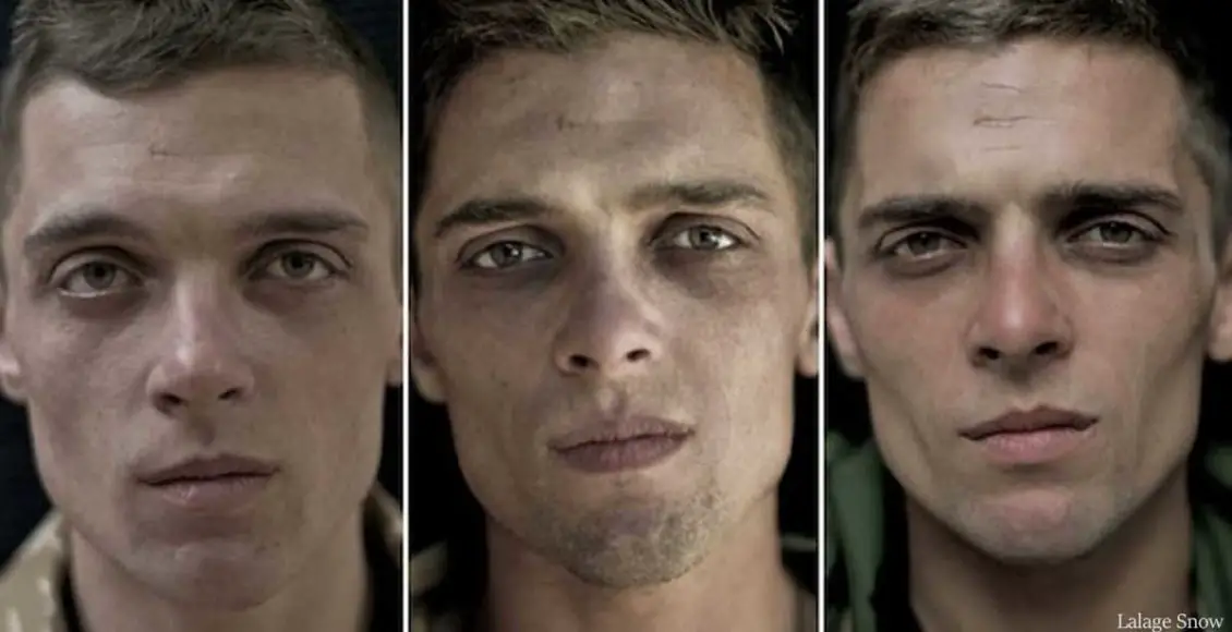 Powerful portraits of soldiers before, during, and after war