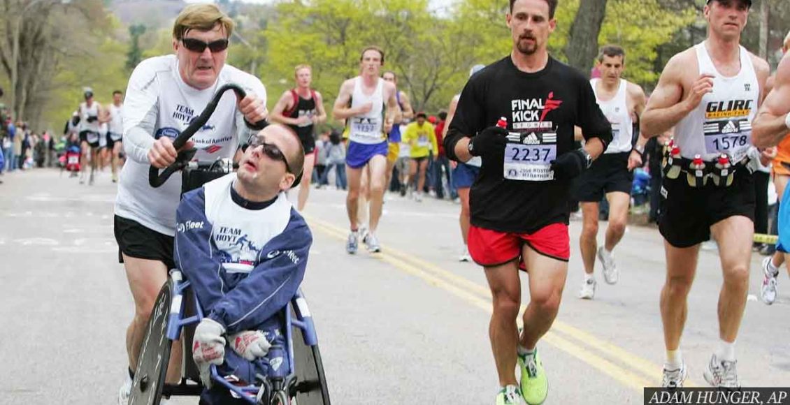 Boston Marathon legend Dick Hoyt, who pushed son in wheelchair for 32 races, dies