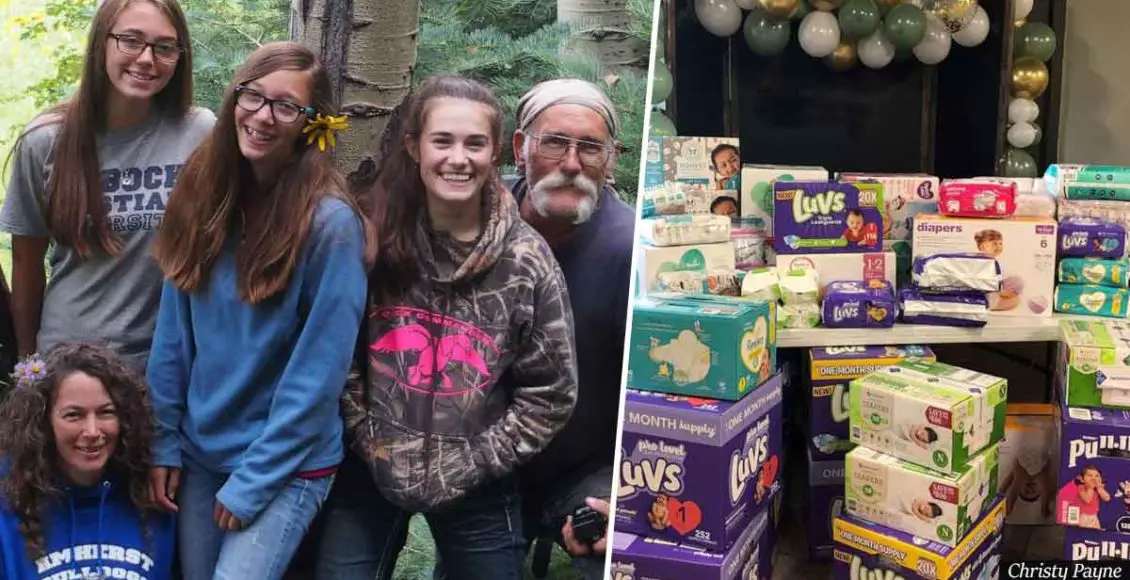 Mother who lost two of her daughters donates 7,000 diapers for families in need