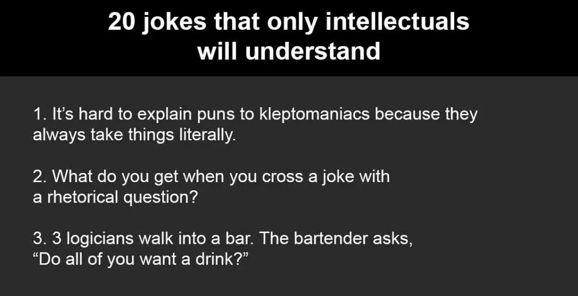 15 Jokes Only Smart People Will Get