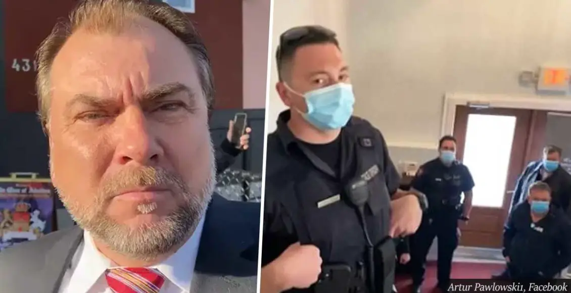 Canadian police forces to leave church after pastor calls them ‘nazi Gestapo fascists’ for trying to stop the Passover service