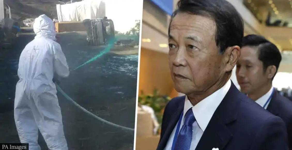China asks Japanese Deputy PM to "DRINK" the Fukushimawater about to be released into the ocean