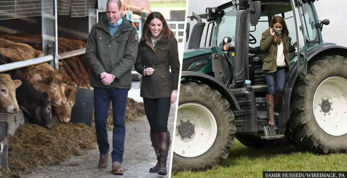 Kate Middleton Wears Jacket And Boots She's Had For 17 Years As She Makes A Farm Trip With Prince William