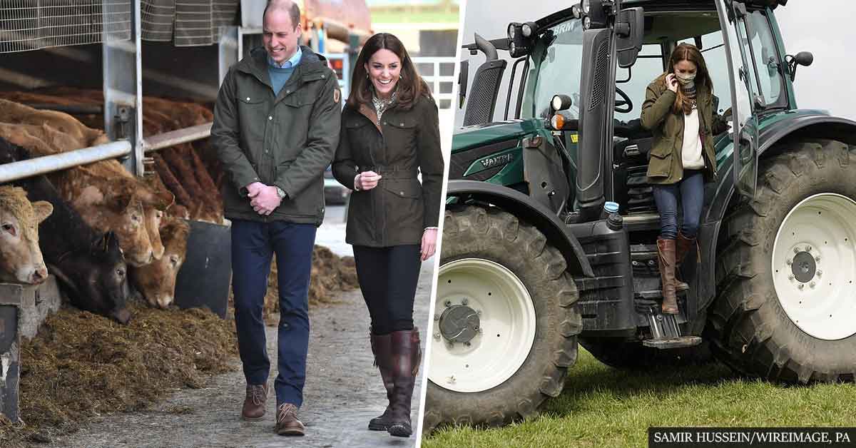 Kate Middleton Wears Jacket And Boots She's Had For 17 Years As She Makes A Farm Trip With Prince William