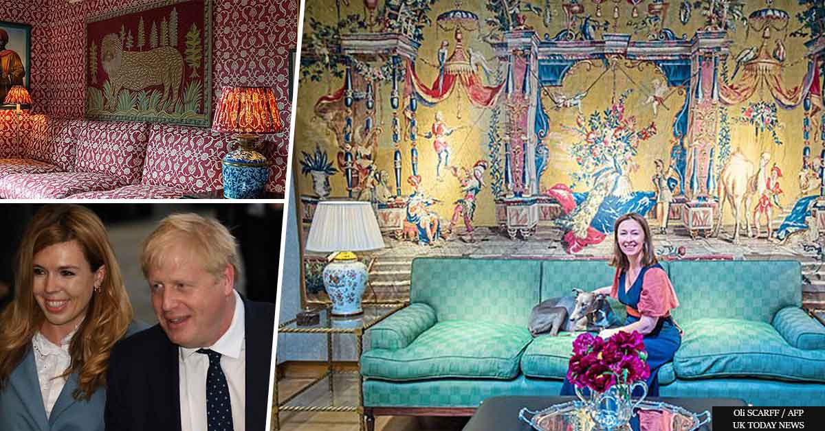 "She's buying GOLD wallpaper" - Boris Johnson distressed over lavish Downing Street decor