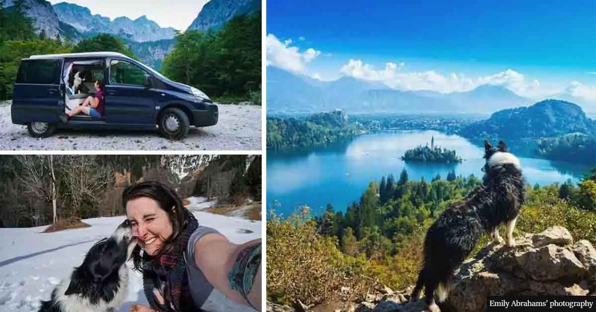 After she got cheated on, a woman decided to travel the world with her dogs