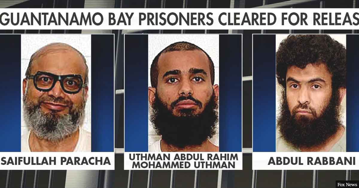 Biden administration clears three Guantanamo Bay inmates for release