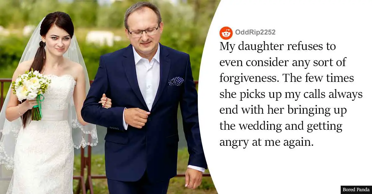 Father Misses His Daughter’s Wedding Because He Wanted To Walk His Stepdaughter Down The Aisle. Now, His Daughter Won't Talk To Him