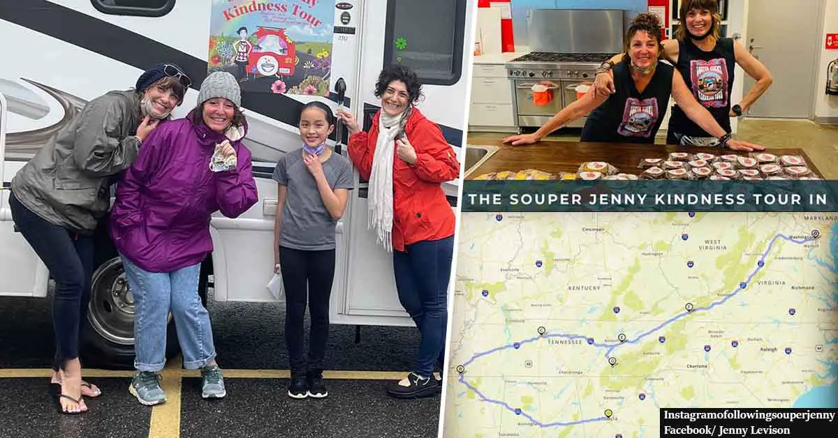 Restaurant owner goes on a "Souper Kindness" tour, giving free food to strangers in need