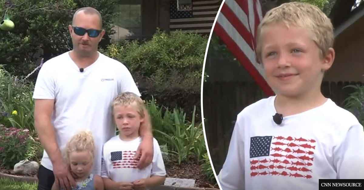 Boy, 7, Swims An Hour To Save His Father And Little Sister