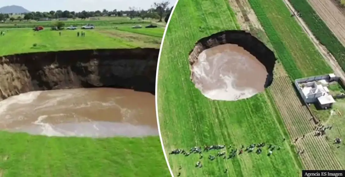 Giant Sinkhole Appears Out Of Nowhere, Threatens To Swallow Mexican Home