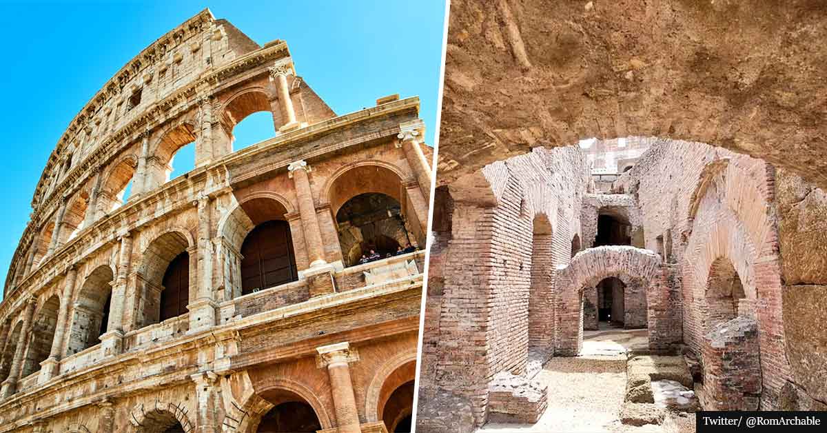 Rome's Colosseum opened its underground for tourists for the first time in history