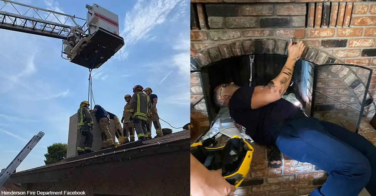 Teen Rescued After Getting Stuck In Her Own Chimney