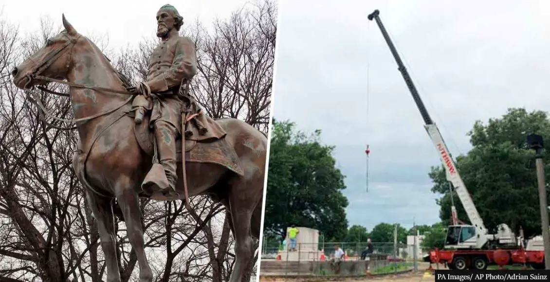 The remains of Confederate General Nathan Bedford Forrest and his wife are being removed from a Memphis park