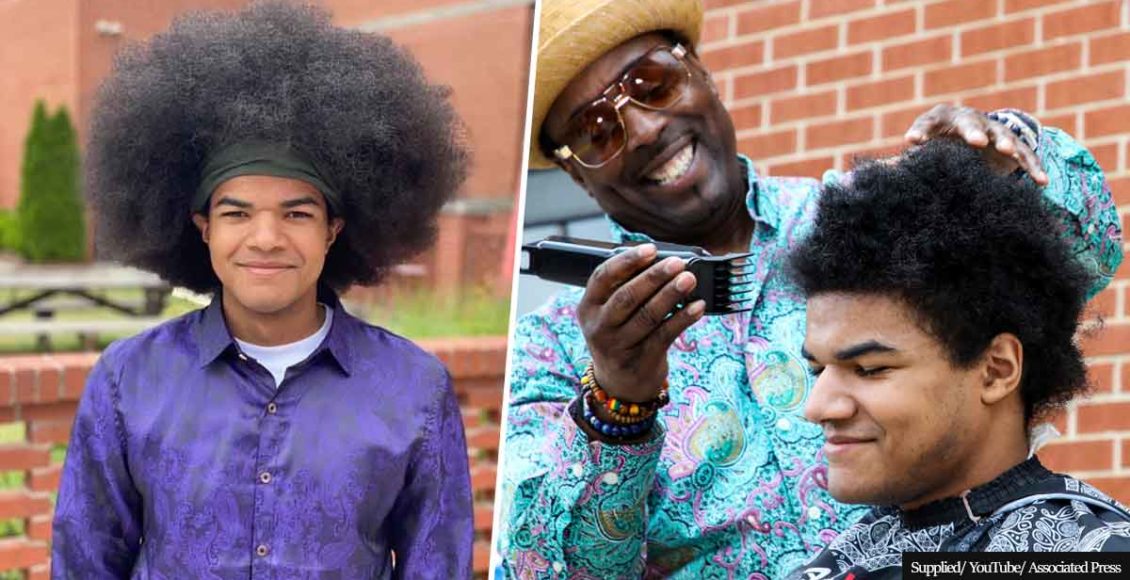 Alabama teen raises $39,000 for children with cancer by cutting afro