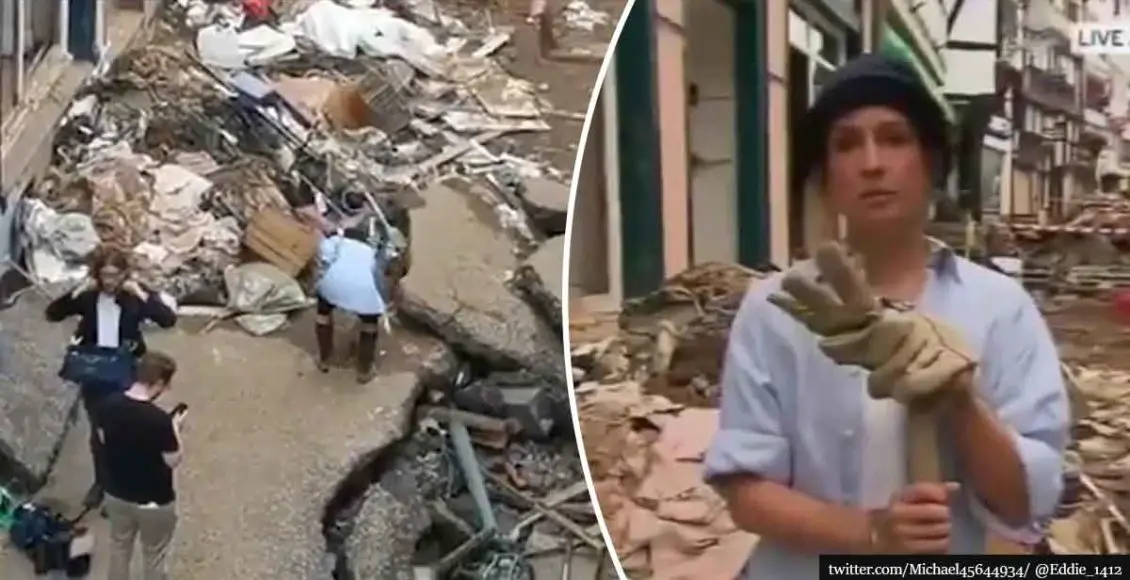 German Reporter Caught Muddying Herself To Pretend She Helped Flood Clean-Up