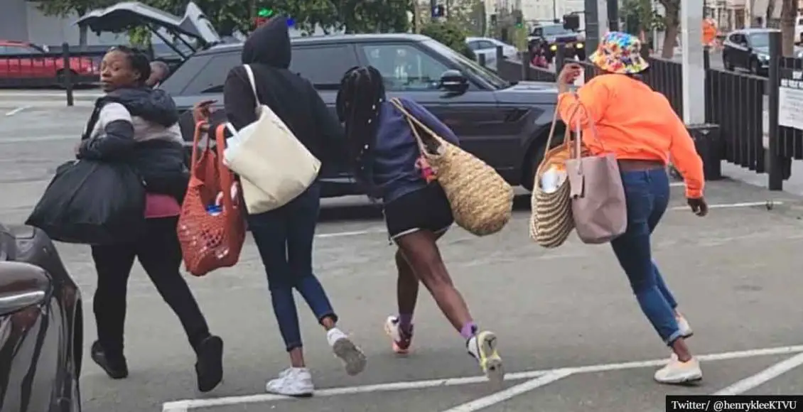 SF Shoplifting Crisis: Women flee from CVS with bags allegedly stuffed with stolen goods