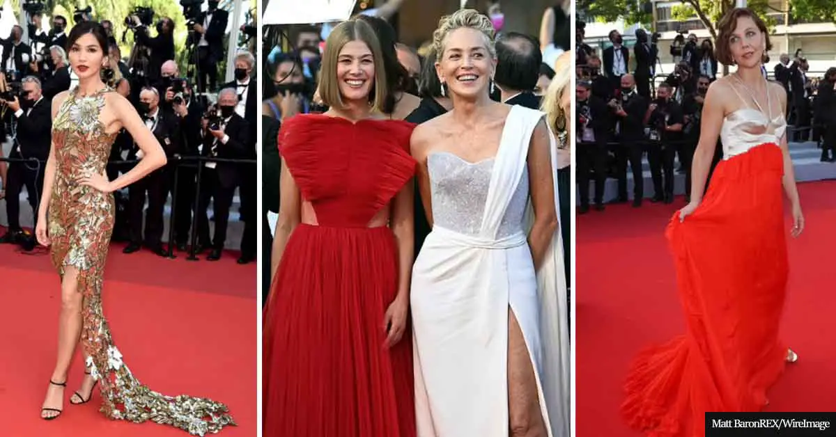 Sharon Stone, 63, looks amazing in a white gown during Cannes Film Festival