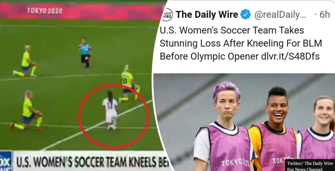 USA Women’s Soccer Team Crushed At Olympic Opener After Kneeling During National Anthem