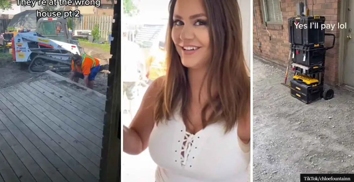 Woman Doesn't Stop Construction Workers Who Show Up At The Wrong House