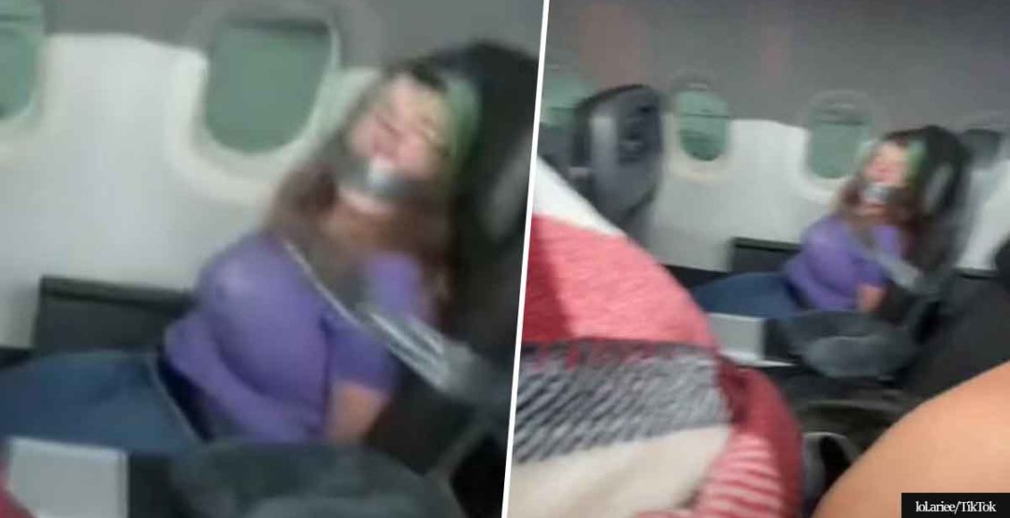 Woman gets duct-taped to her seat after trying to exit the plane mid-flight